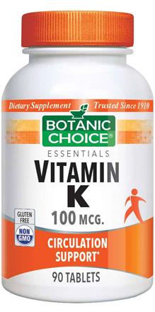 Vitamin K 100 mcg.
